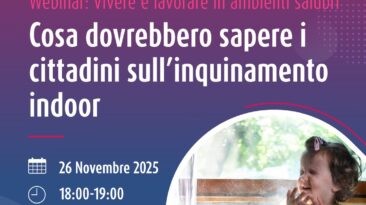 Webinar: Cosa dovrebbero sapere i cittadini sull'inquinamento indoor
