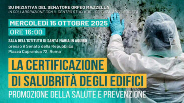 “La certificazione di salubrità degli edifici: promozione della salute e prevenzione”