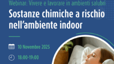 Webinar: “Sostanze chimiche a rischio nell’ambiente indoor”